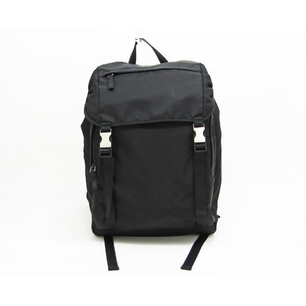 PRADA Backpack Nylon Black Silver Auth bs32876 Prada | Bags | Prada Nylon Backpack | Poshmark main image 2